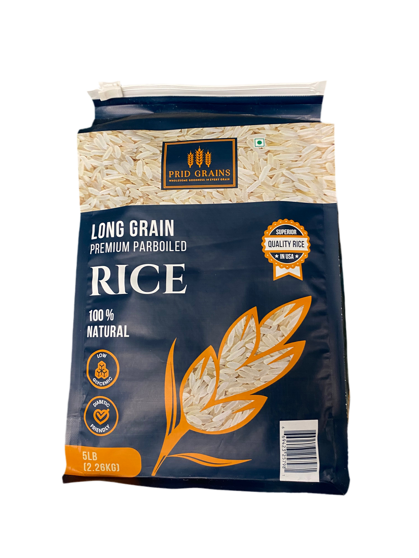 Prid Grains Long grain premium parboiled rice 5lbs