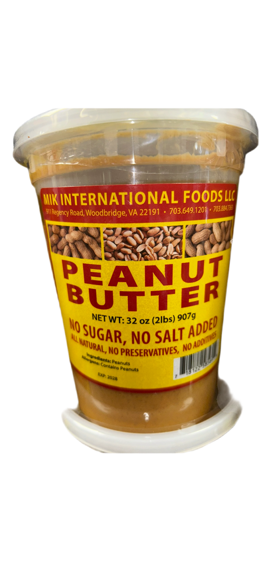 MIK INTERNATIONAL PEANUT BUTTER 2 lbs.